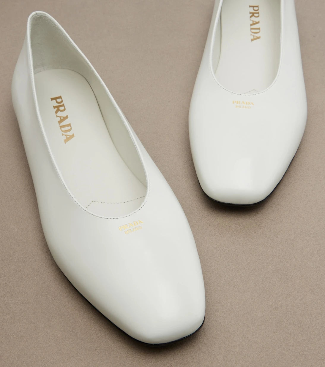 Prada - Leather ballet flats