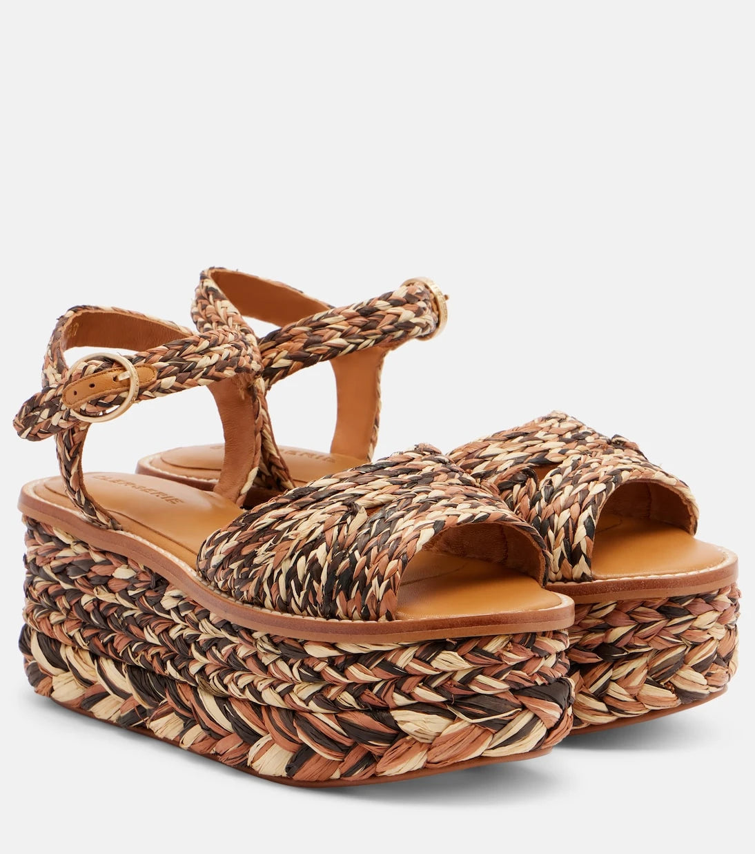 Clergerie - Arty raffia platform sandals