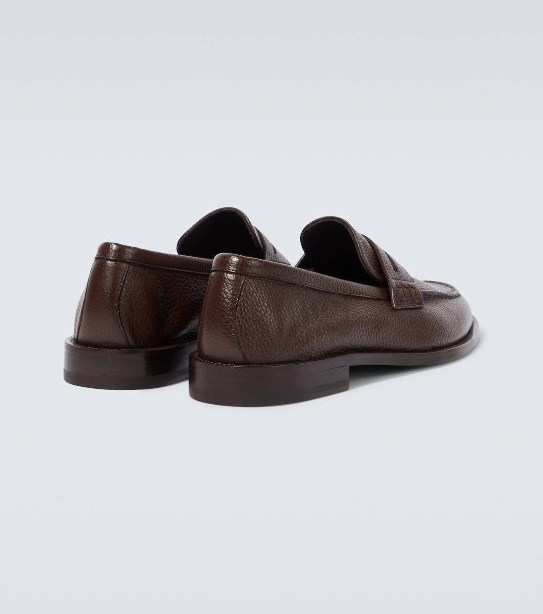 Manolo Blahnik - Perry leather penny loafers