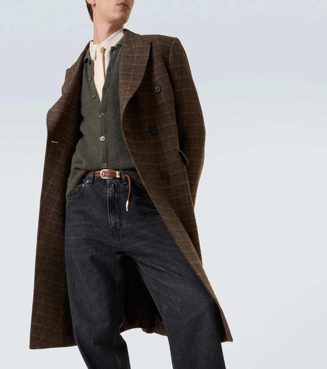 Our Legacy - Whale checked virgin wool coat