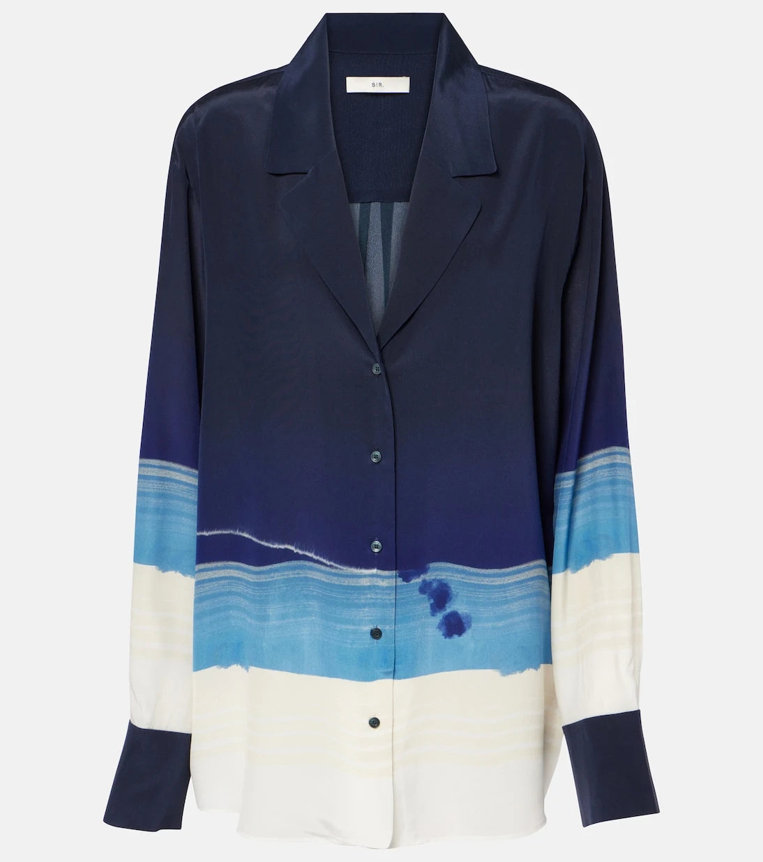 SIR - Mariner printed silk crêpe de chine shirt