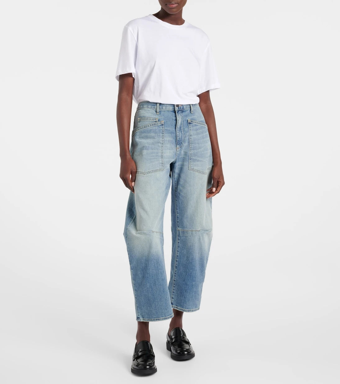 Nili Lotan - Shon high-rise barrel-leg jeans