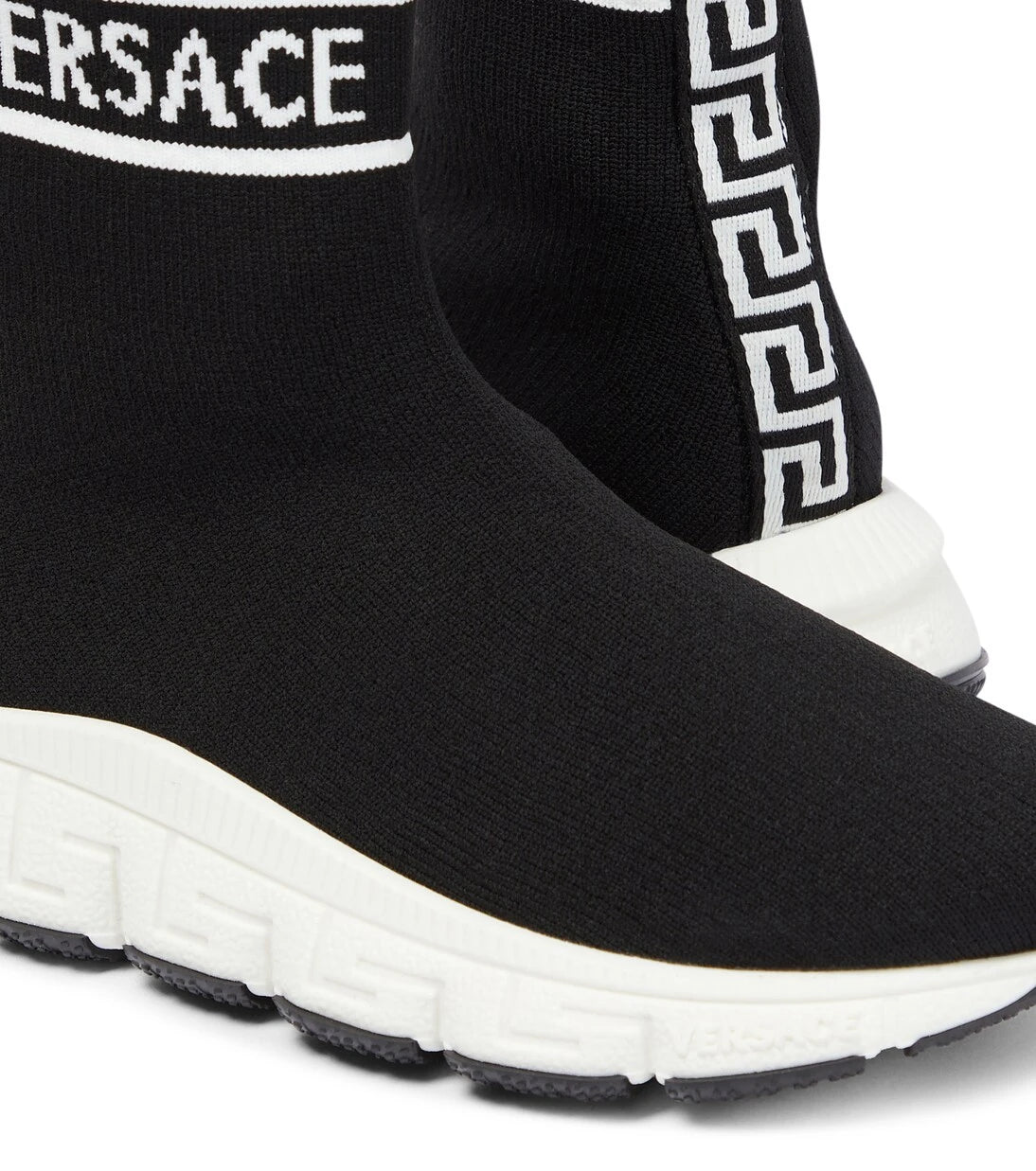 Versace Kids - Logo sock sneakers