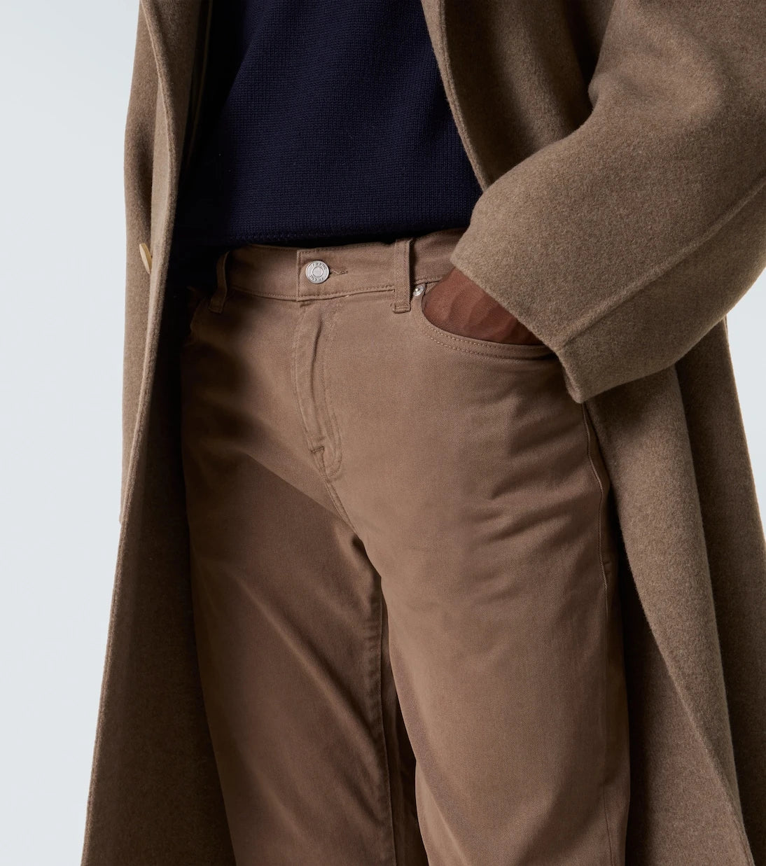 Frame - بنطلون L'Homme Slim بقصة ضيقة وخصر متوسط الارتفاع