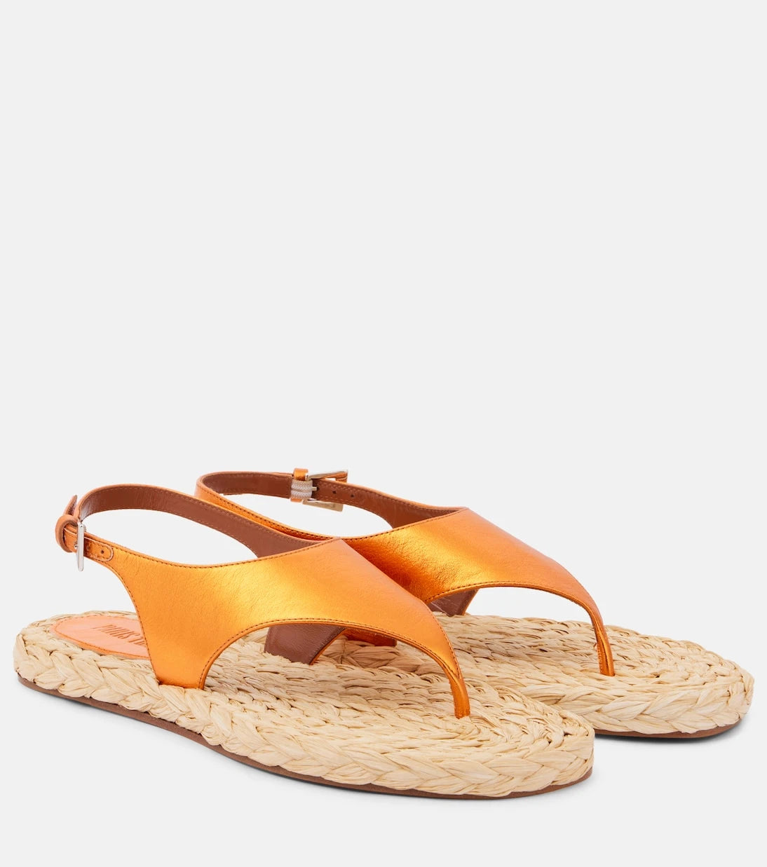 Paris Texas - Amalfi metallic leather thong sandals