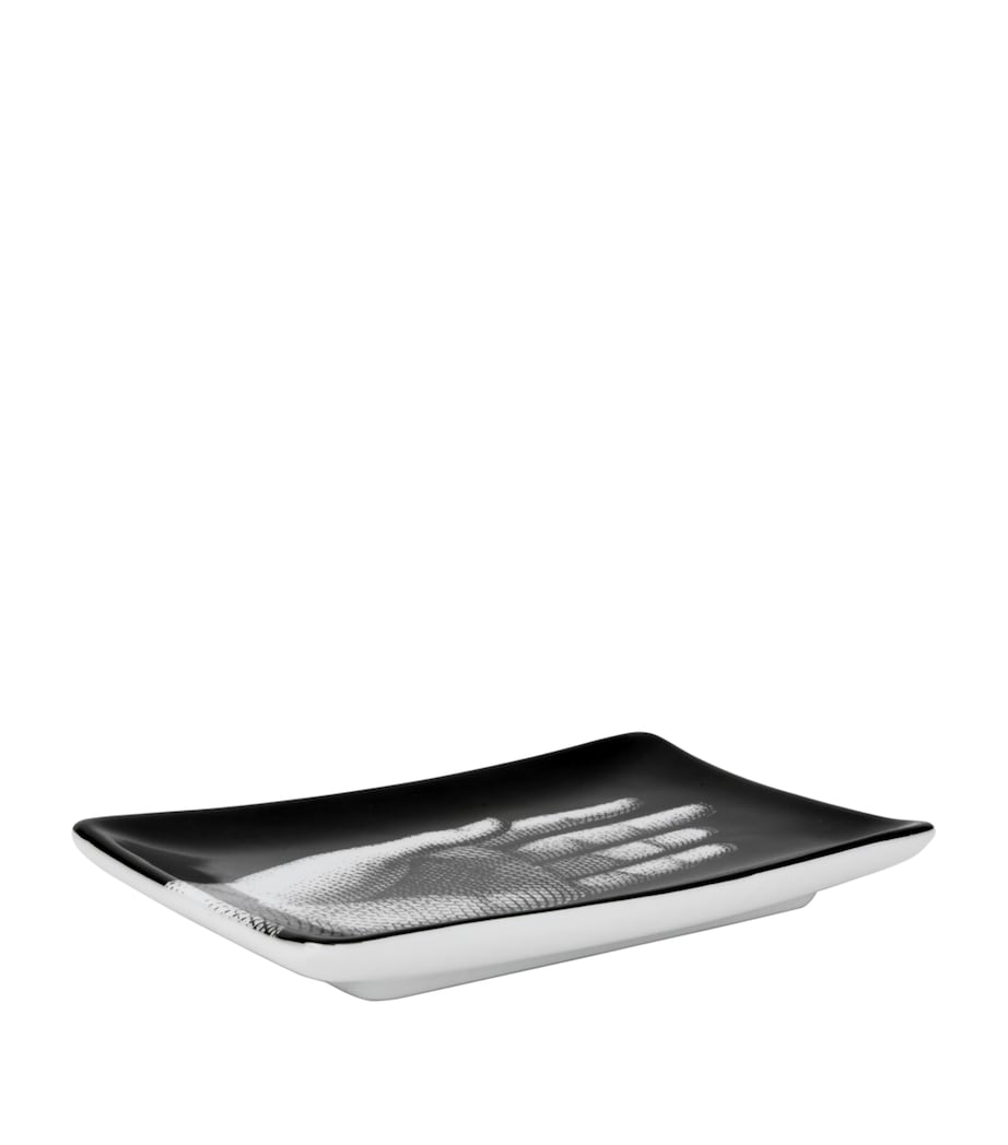 Fornasetti Rectangular Porcelain Ashtray