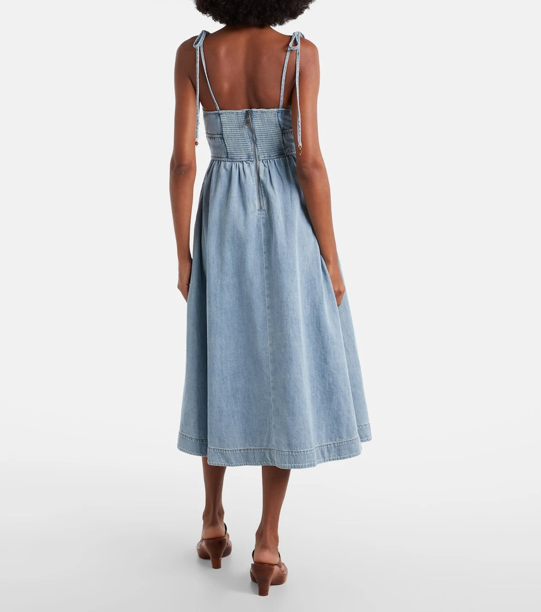 Zimmermann - Wanderlust denim midi dress