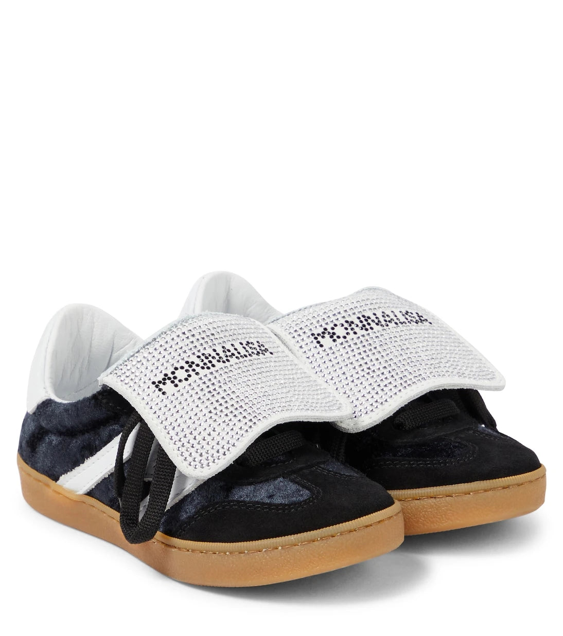 Monnalisa - Logo suede sneakers