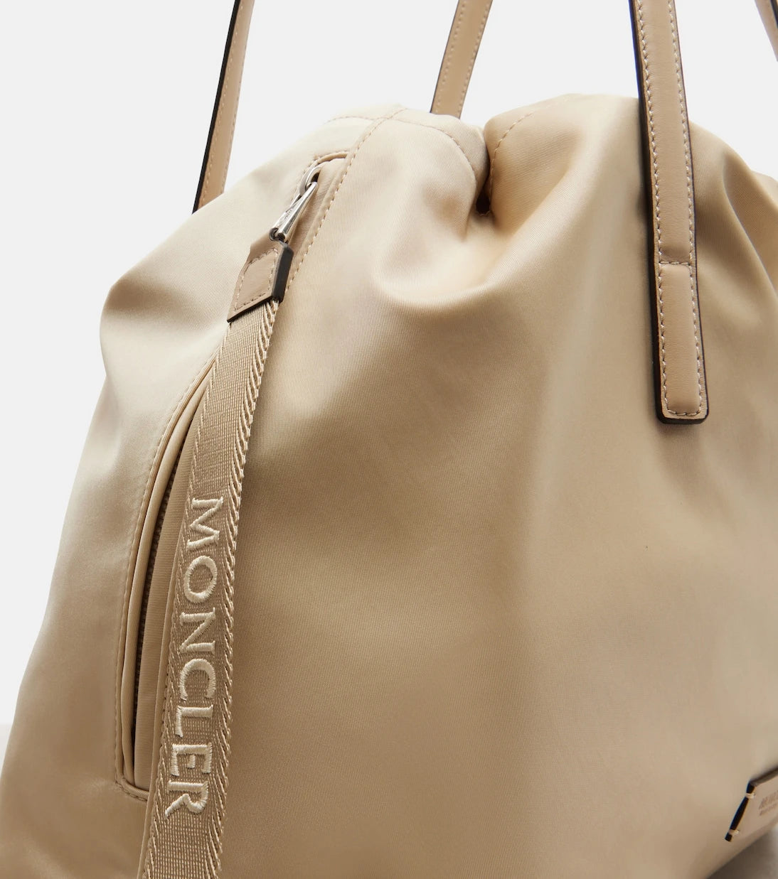 Moncler - New Trick leather-trimmed tote bag
