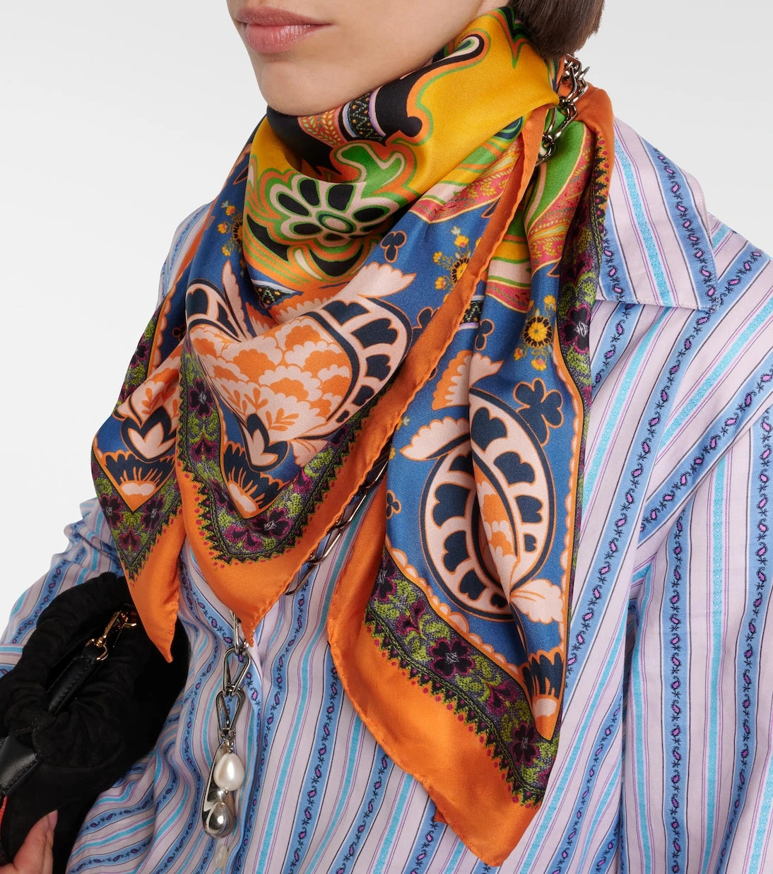 Etro - Norma printed silk twill scarf