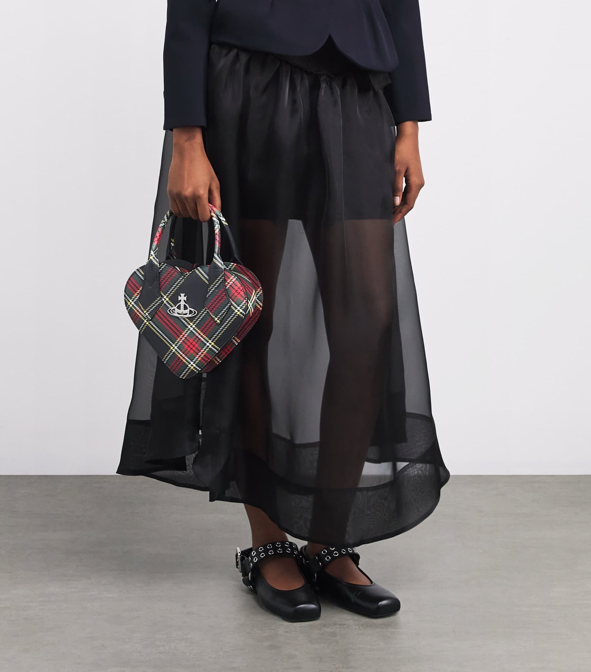 Multi Tartan Josephine Top-Handle Bag