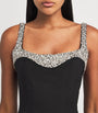 Jenny Packham Black Embellished Amour Mini Dress