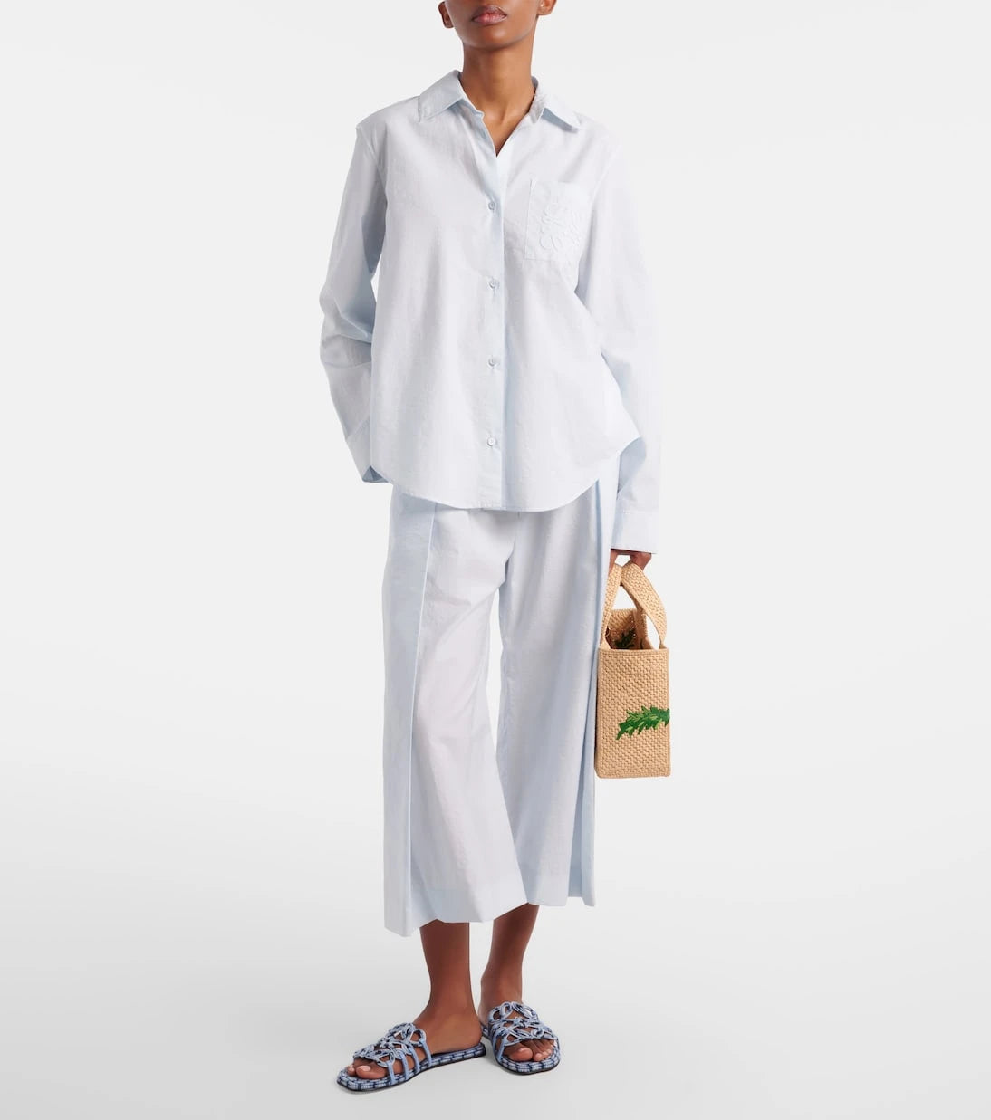 Loewe - Paula's Ibiza Petal Anagram canvas slides