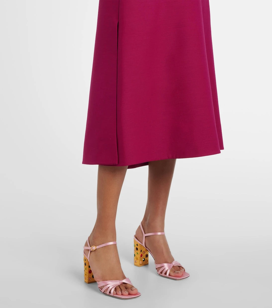 Valentino - Embellished Crepe Couture midi dress