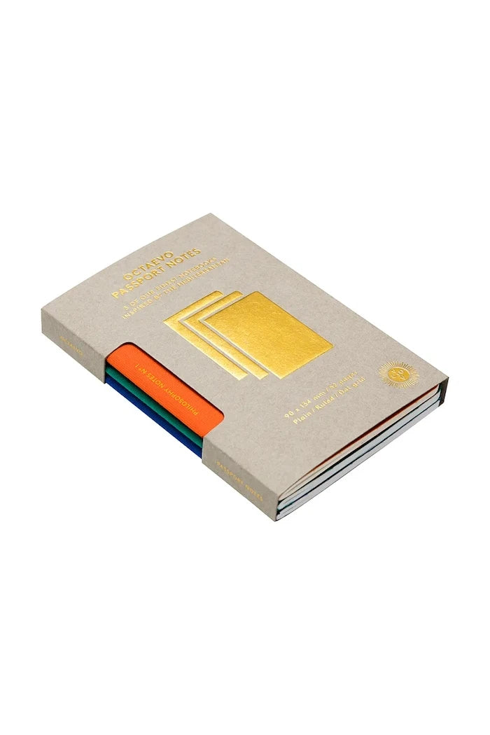 Octaevo Philosophy Passport Notes Box Defter Seti (3’lü)