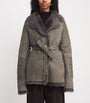 Suede-Shearling Louise Coat SOIL
