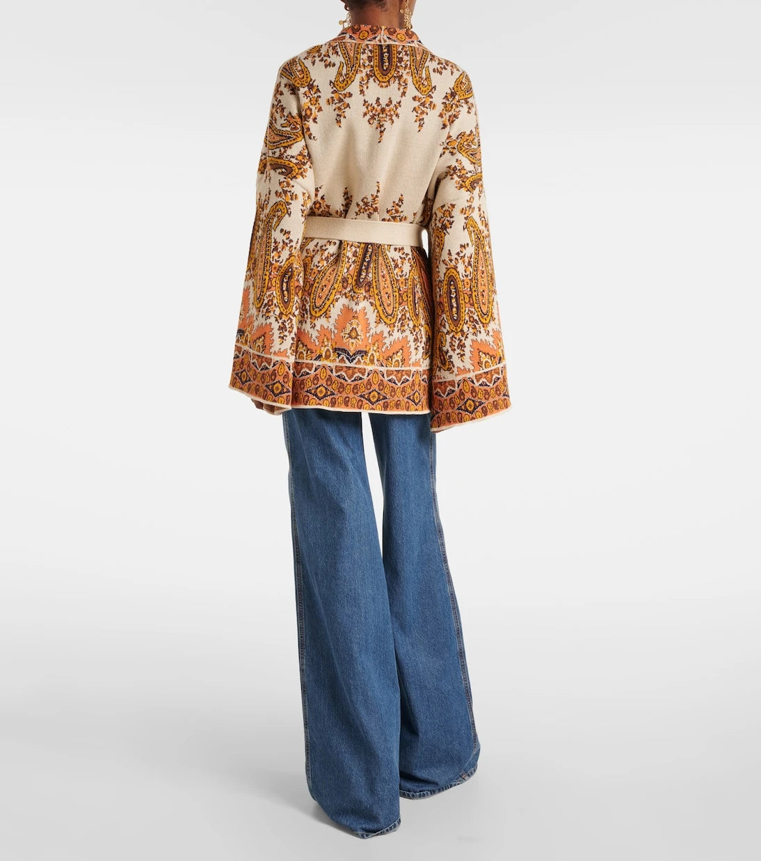 Etro - كارديجان من مزيج القطن الجاكار ملفوف