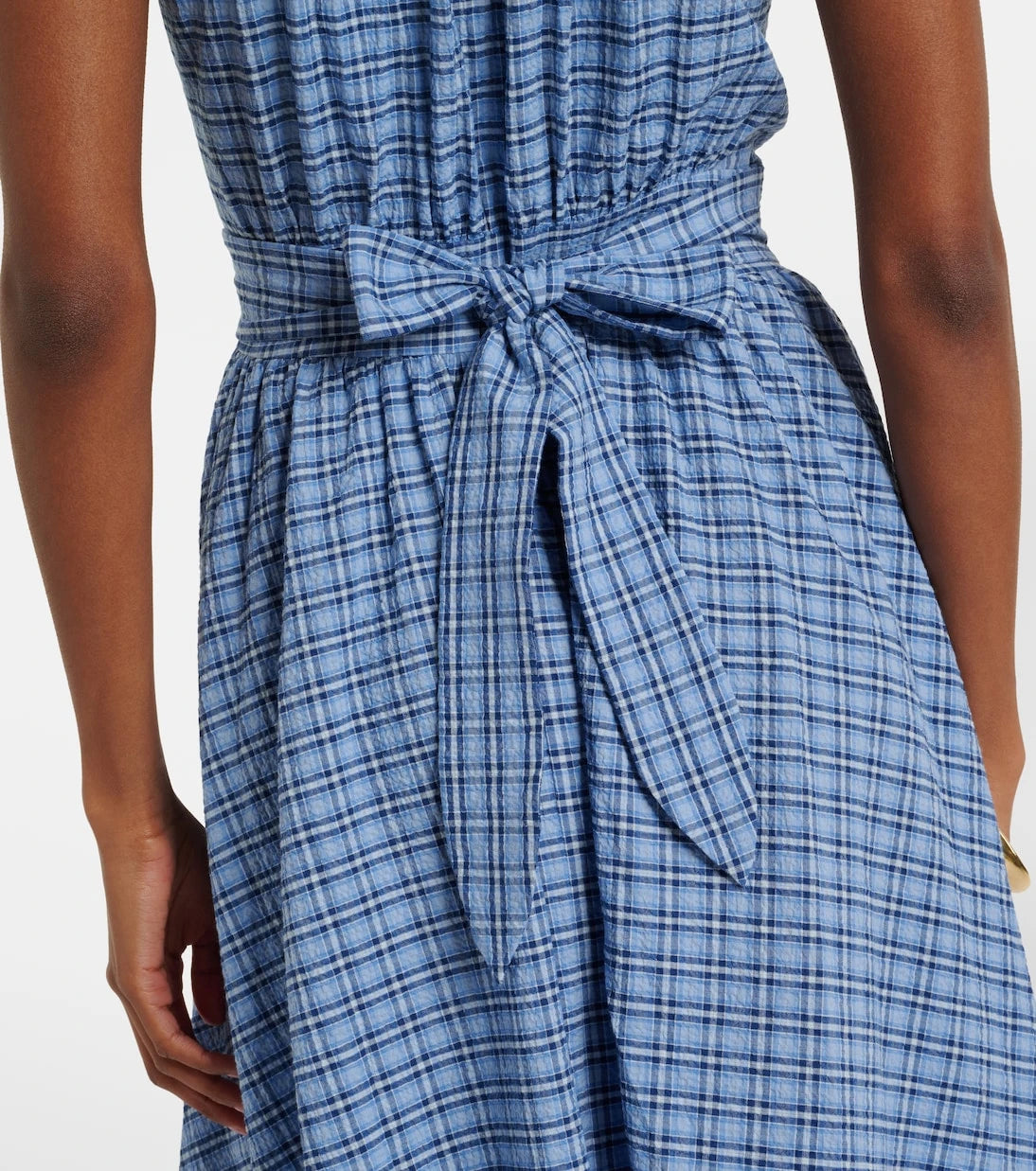 Faithfull - Edessa checked cotton maxi dress