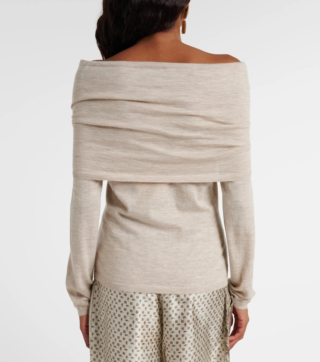 Max Mara - Faretra off-shoulder cashmere sweater