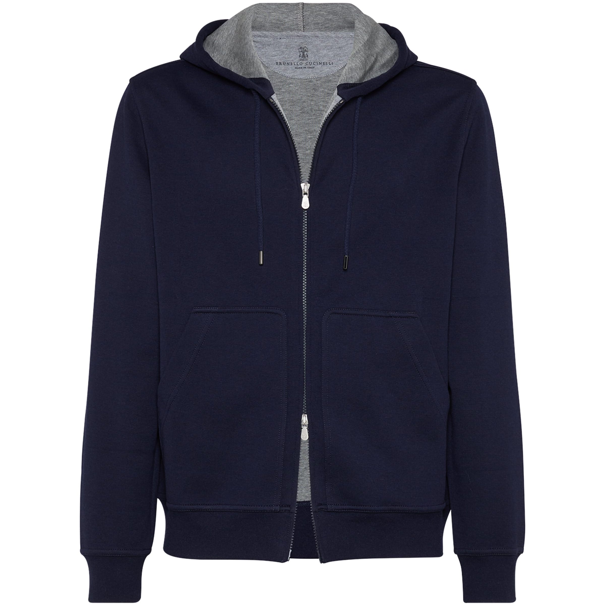 Terry Cotton-Cashmere-Silk Zip-Up Hoodie