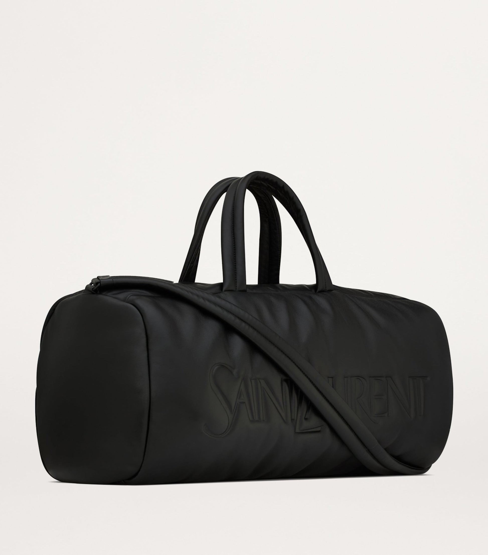 Saint Laurent Calfskin Logo Duffle Bag