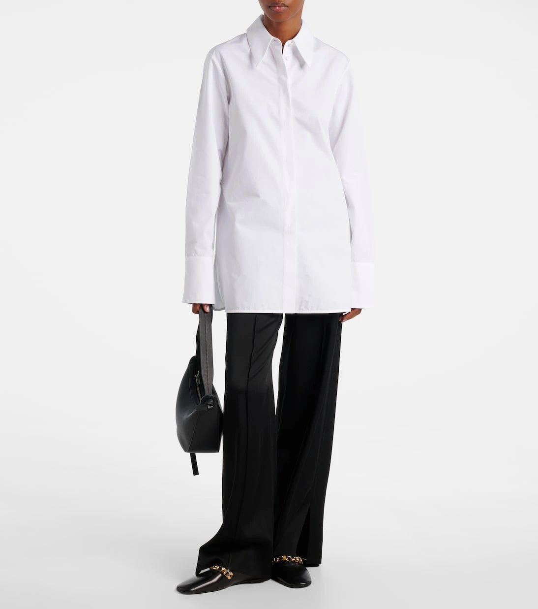 Jil Sander - Chain-detail leather loafers