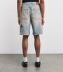 Station Patch Denim Shorts
