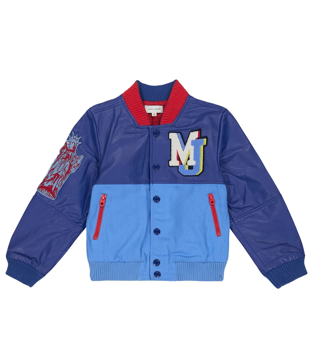 Marc Jacobs Kids - Leather-paneled bomber jacket