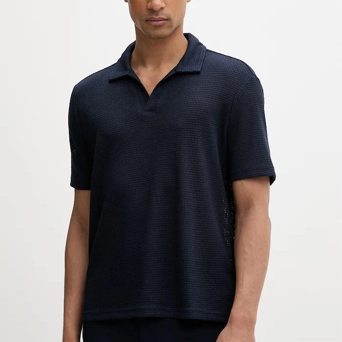 Calvin Klein erkek viskonlu yakalı polo yaka tişört