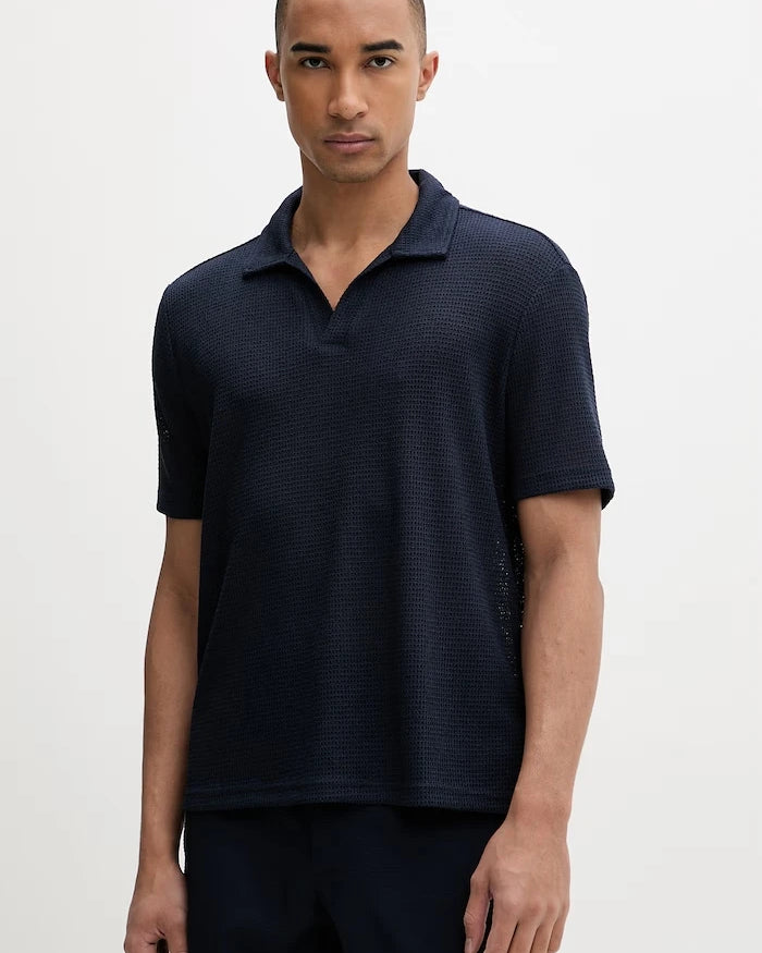 Calvin Klein erkek viskonlu yakalı polo yaka tişört