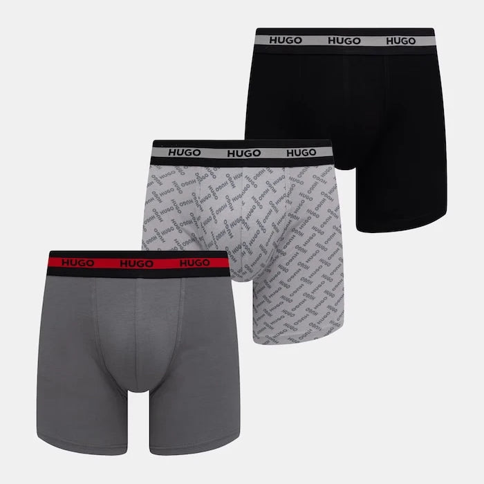 HUGO Erkek Pamuk Elastan Boxer BOXER BR PLANET DES 3'lü