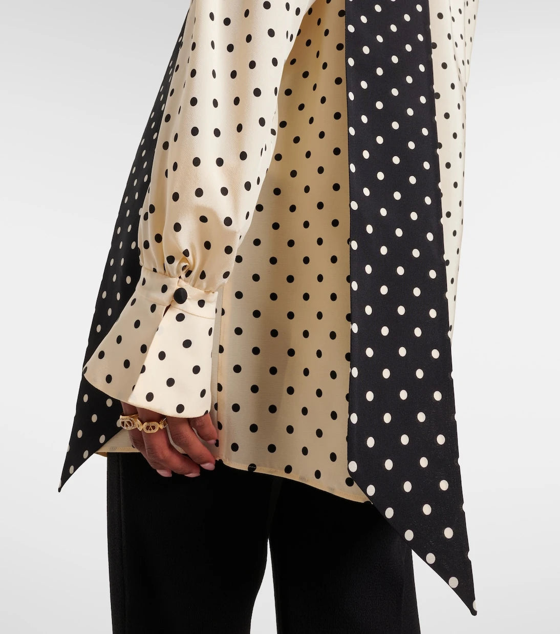 Valentino - Plusdepois silk crêpe de chine blouse