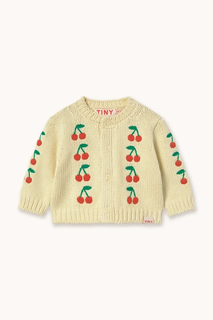Tinycottons MINI CHERRIES Örme Bebek Hırkası