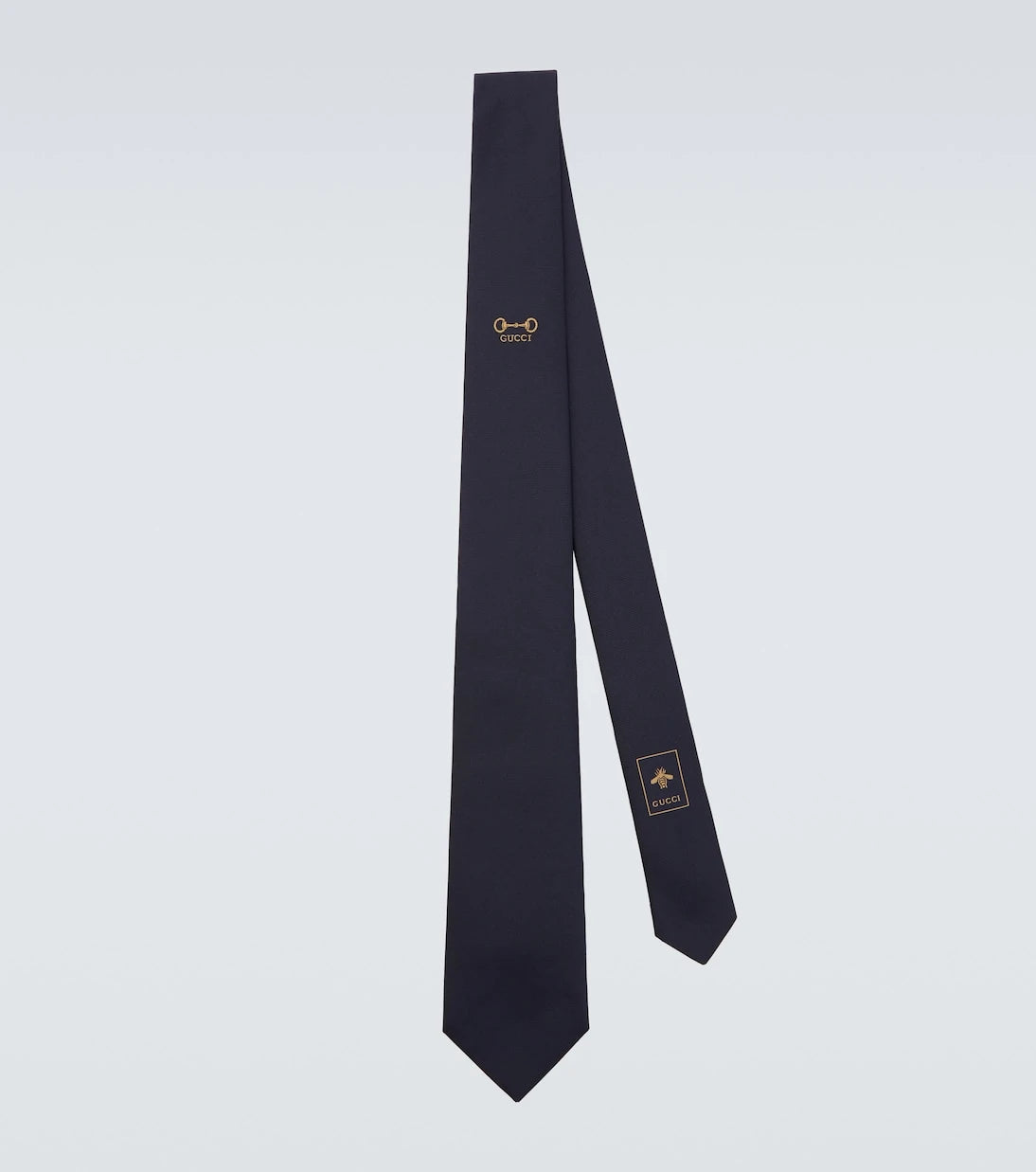 Gucci - Horsebit silk jacquard tie