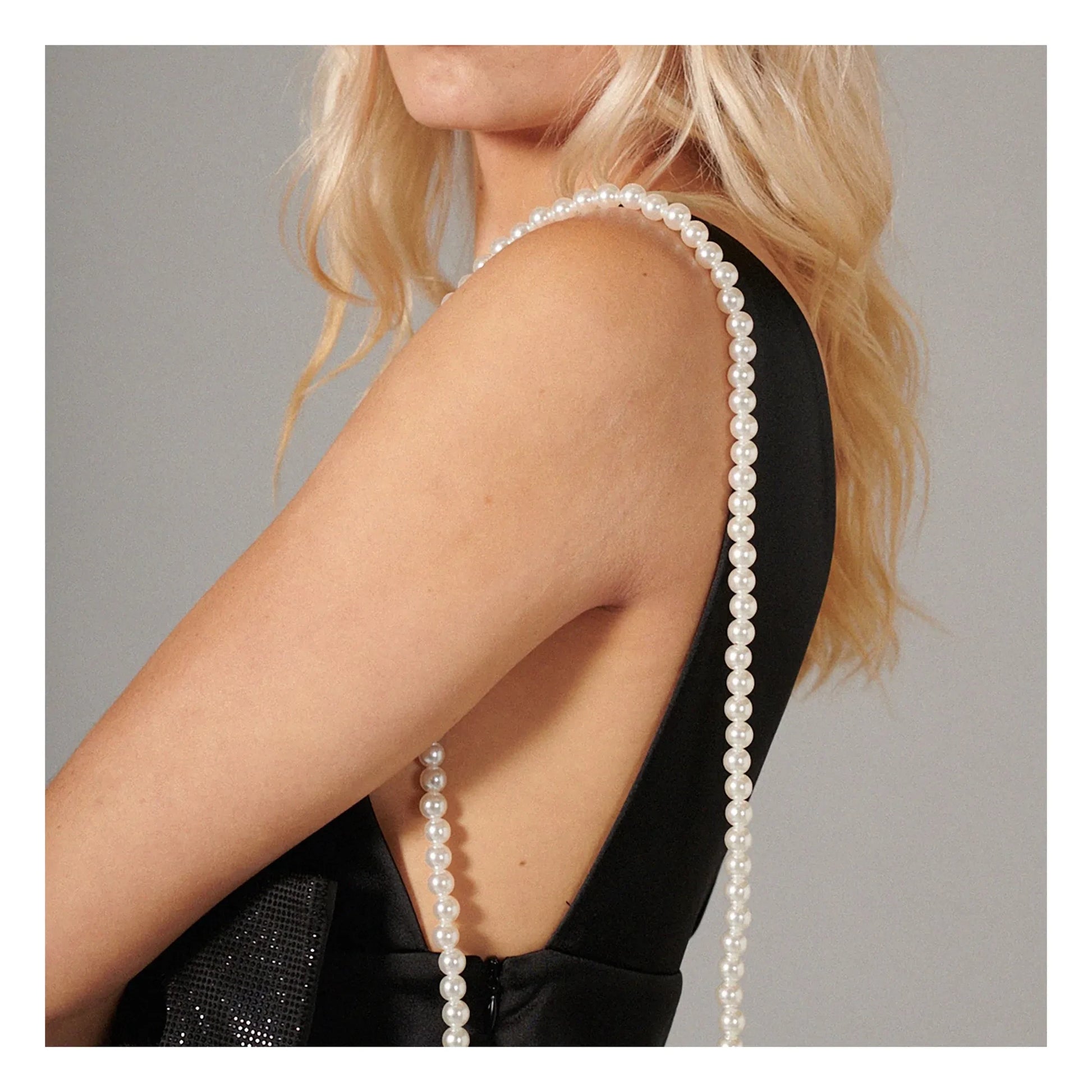 LaCoqueFrançaise - Agathe long chain 120 cm | White