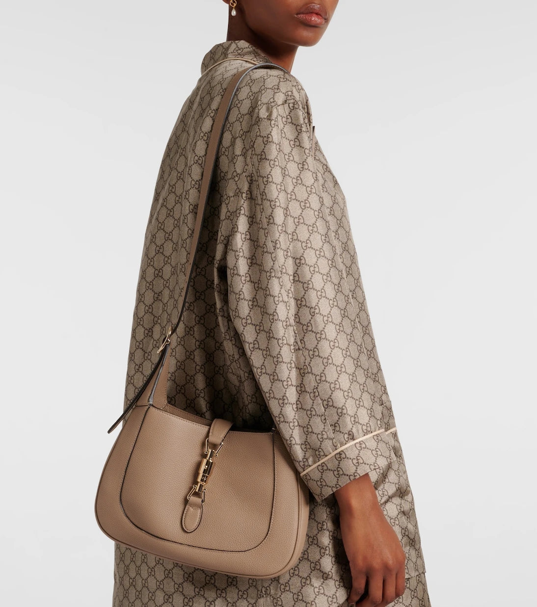 Gucci - حقيبة كتف صغيرة Jackie 1961 من جلد غوتشي