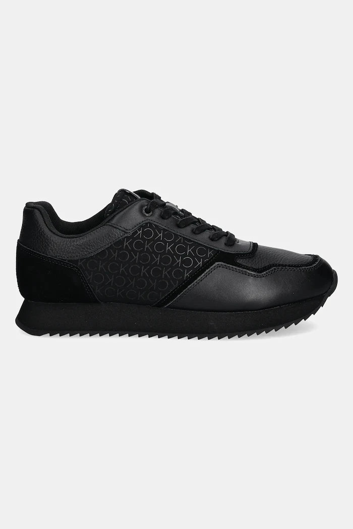 Кожени маратонки Calvin Klein LOW TOP LACE UP MONO