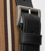 Prada Brown Leather Striped Belt