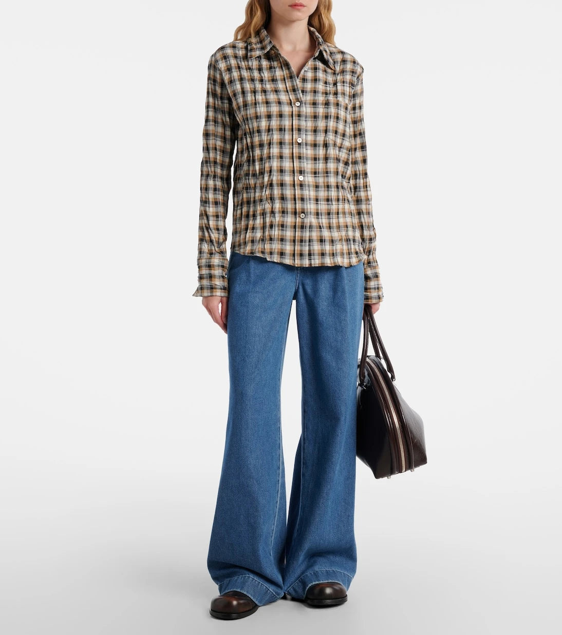 7 For All Mankind - Pleated wide-leg jeans