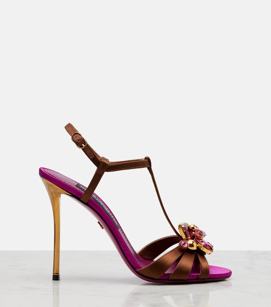 Dolce&Gabbana - Keira 2.0 embellished satin sandals