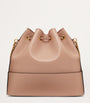 Valentino Garavani Nude Leather VLogo Bucket Bag