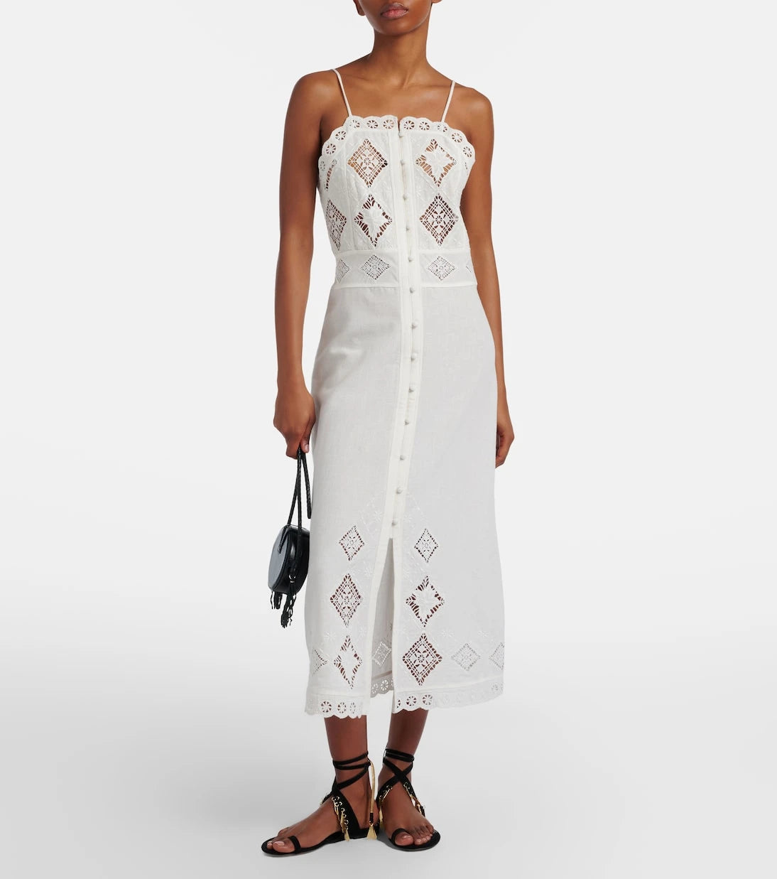 Isabel Marant - Nelsane cotton and linen midi dress