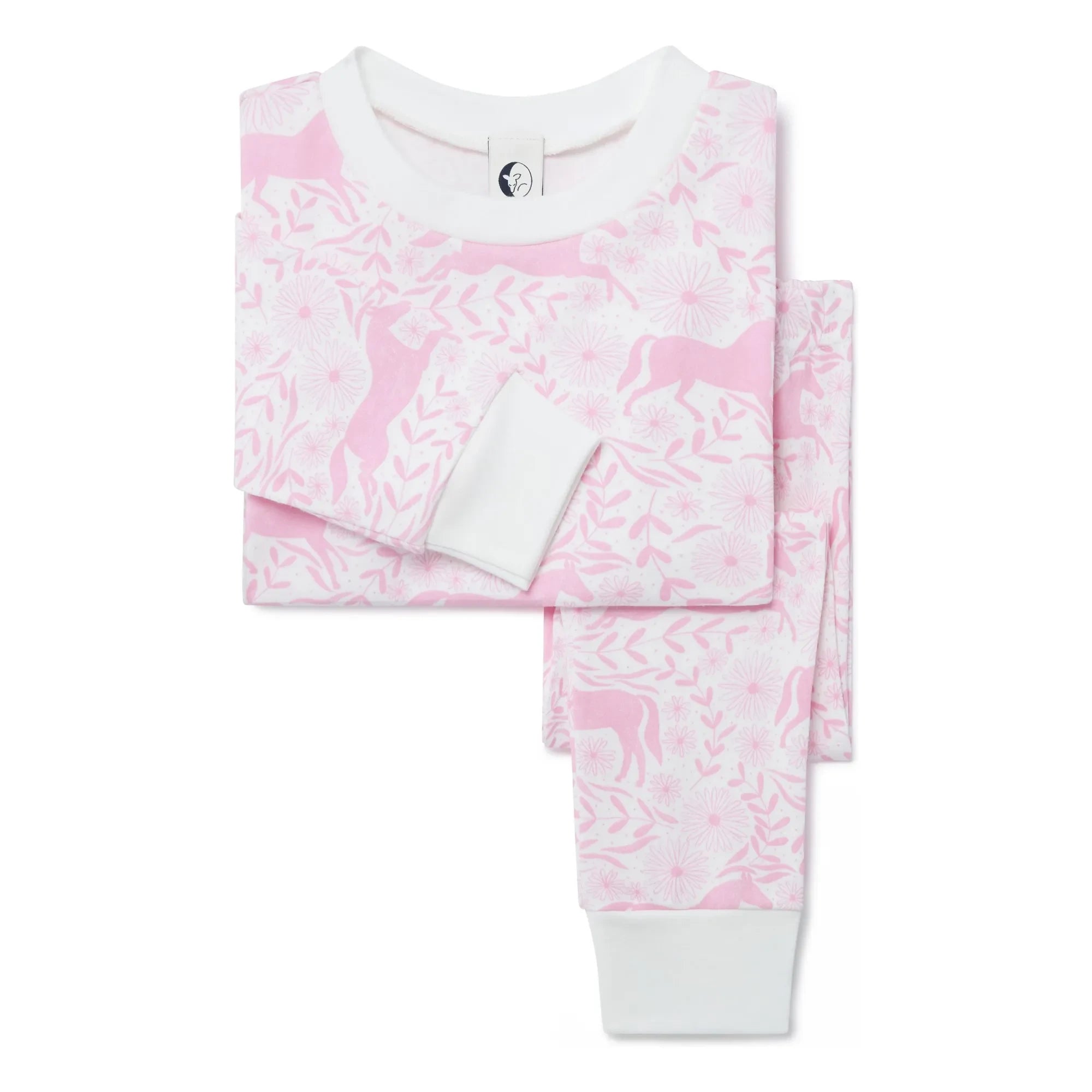 Sleepy Doe - Organic cotton horse pyjamas | Pink