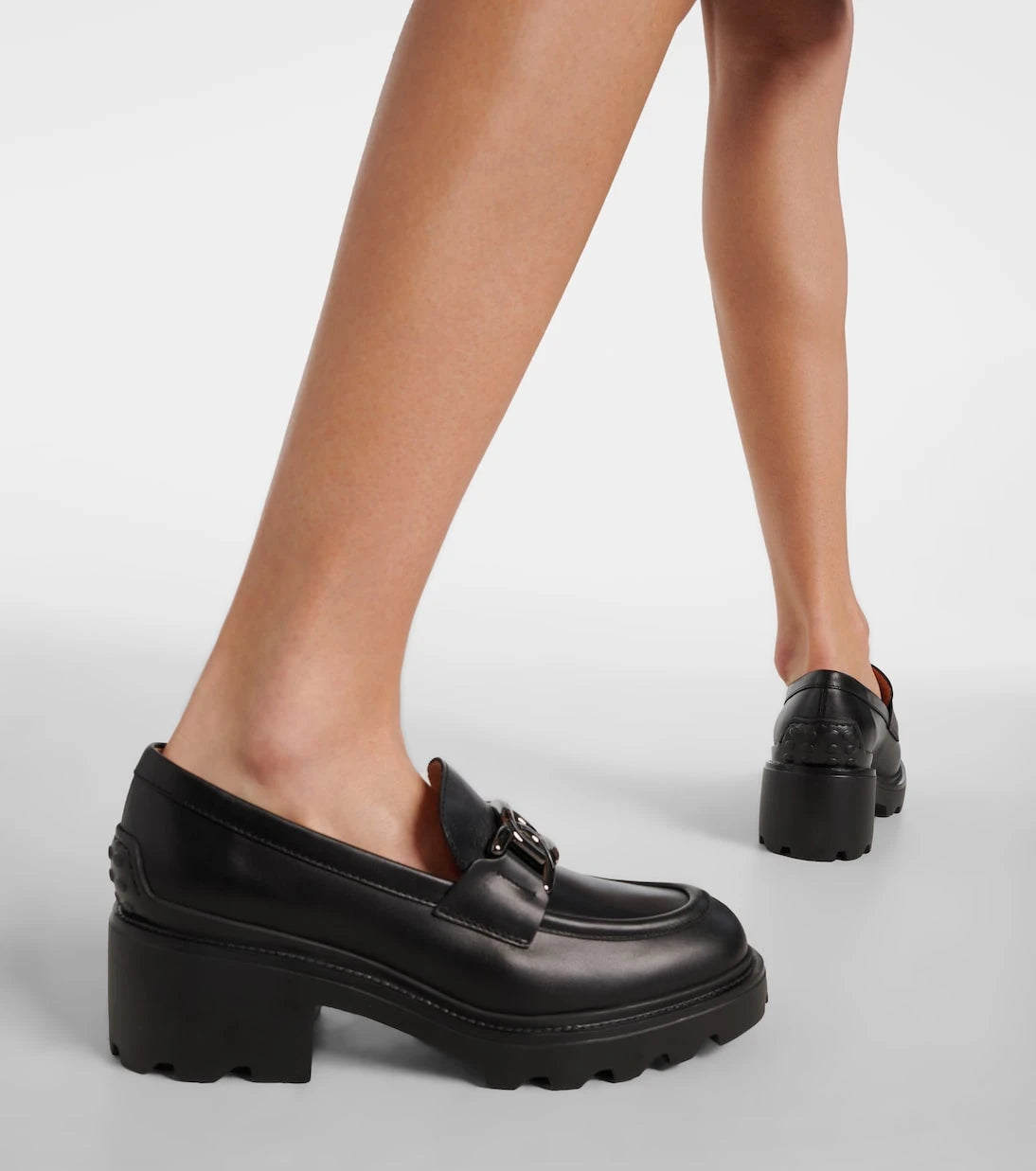 Tod's - Leather loafer pumps