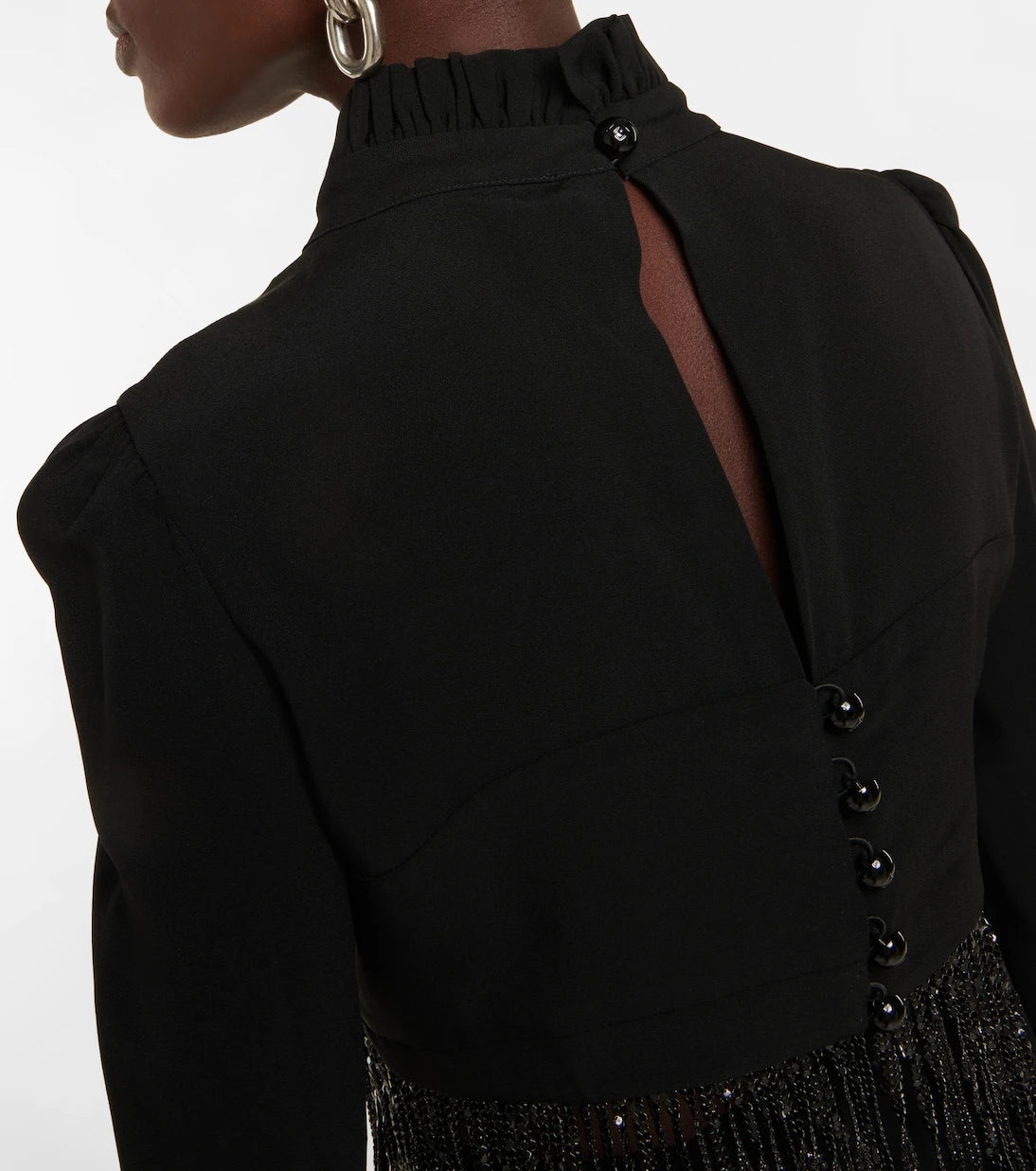 Rabanne - Embellished crop top