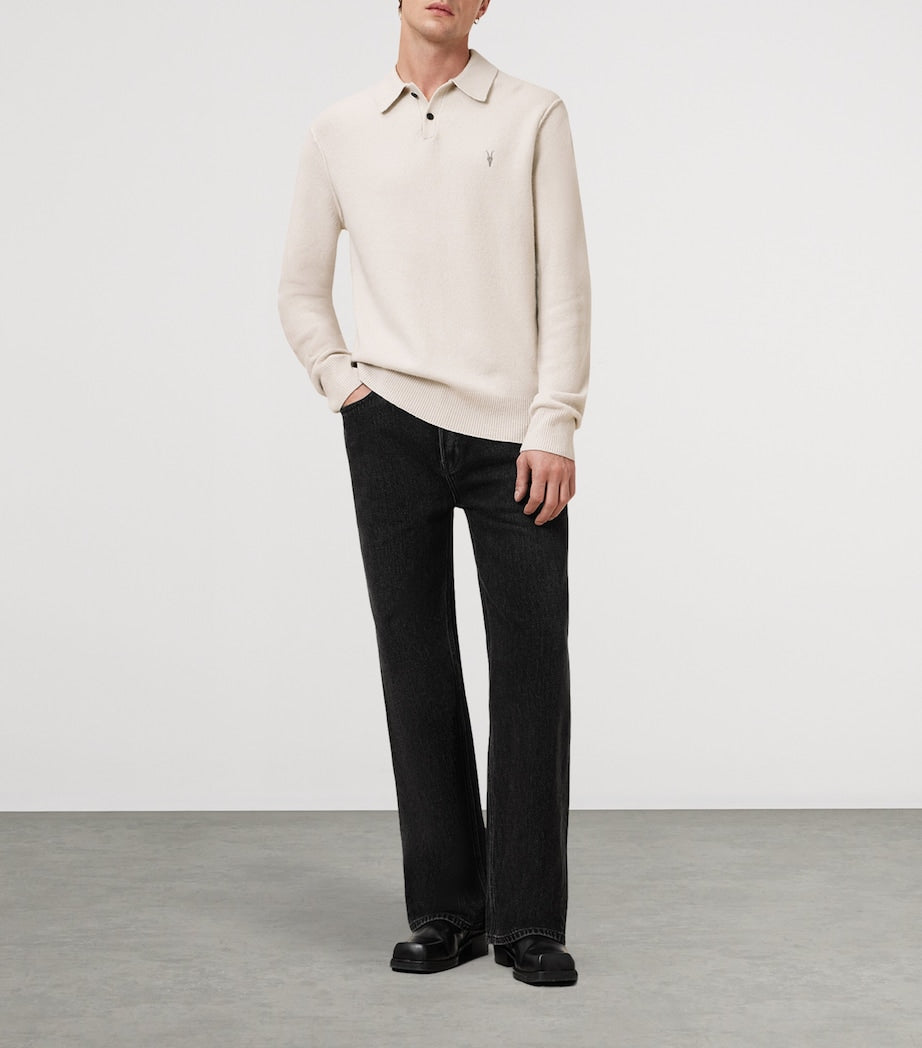 White Ramskull Statten Polo Sweater