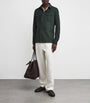Suede Barron Overshirt EQUINE GREEN