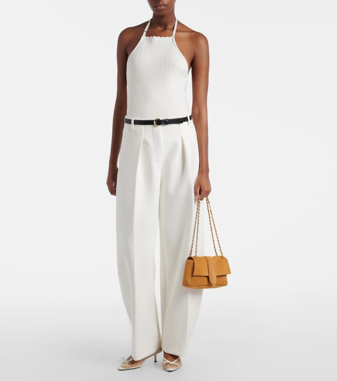 Jacquemus - Tablier knitted halterneck top