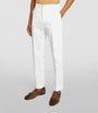 Cotton-Blend Straight Chinos