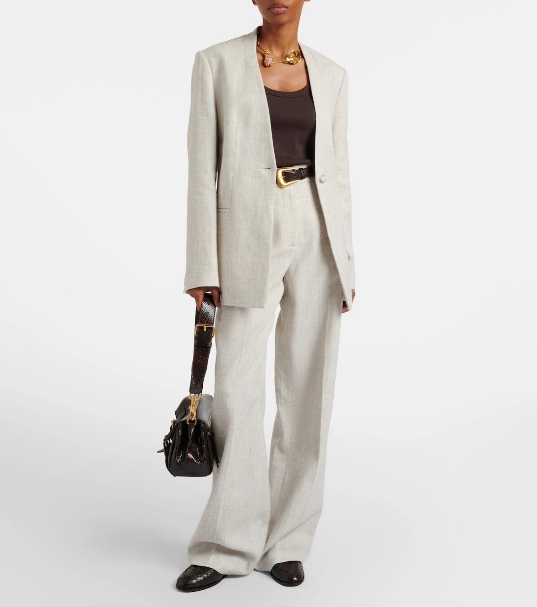 Joseph - Arven linen and cotton straight pants